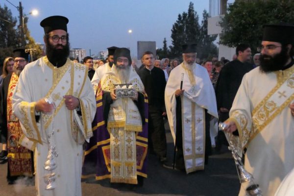 Υποδοχή ιερών Λειψάνων Αγίων Ραφαήλ, Νικολάου και Ειρήνης στον ιερό ναό Παναγίας Τριχερούσας