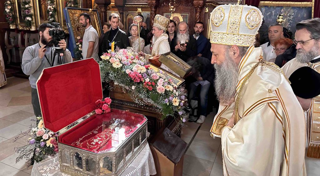 Σερβίας Πορφύριος: Η Χείρα του Αγίου Σάββα να μας δείχνει το δρόμο και να μας συμφιλιώνει με τον Θεό