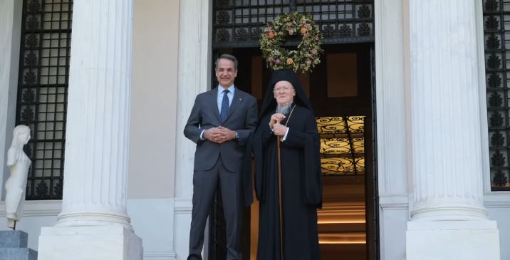 البطريرك المسكوني يزور رئيس وزراء اليونان