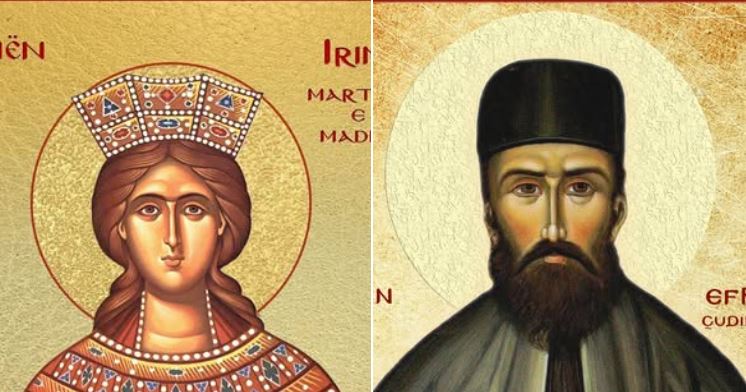 Dëshmore e madhe Irini. Efthimi i Maditës. Oshënar dëshmor i ri Efremi, çudibërës. Dëshmorët Martini, Irakliu