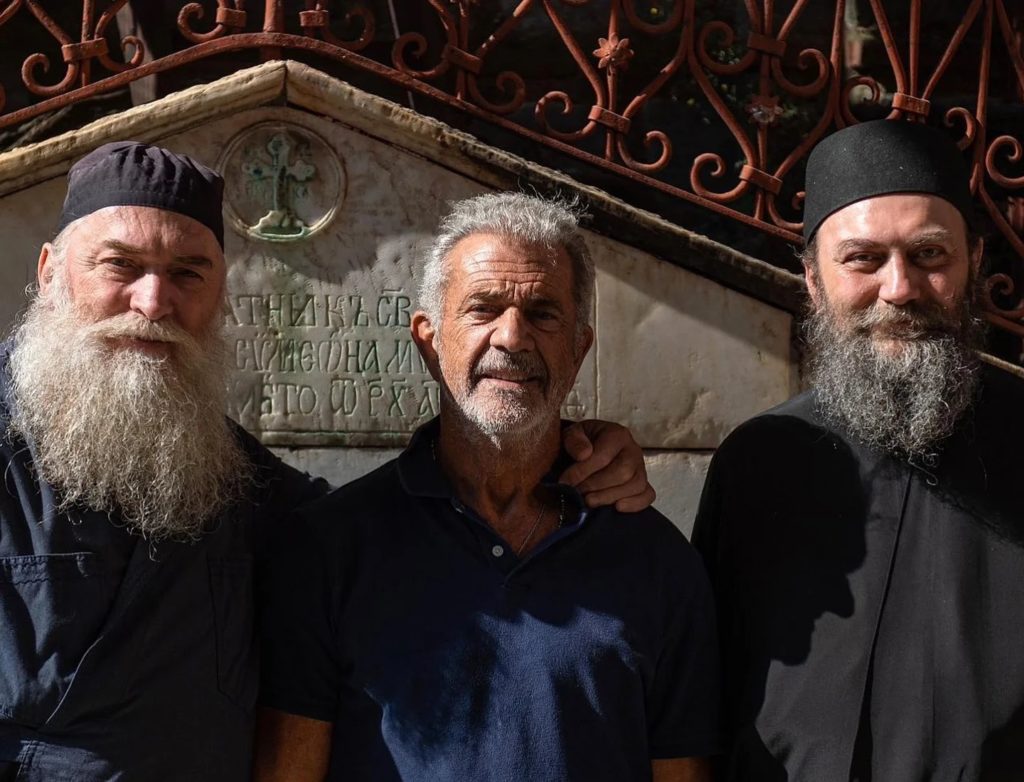 Ο Μελ Γκίμπσον στο Περιβόλι της Παναγιάς