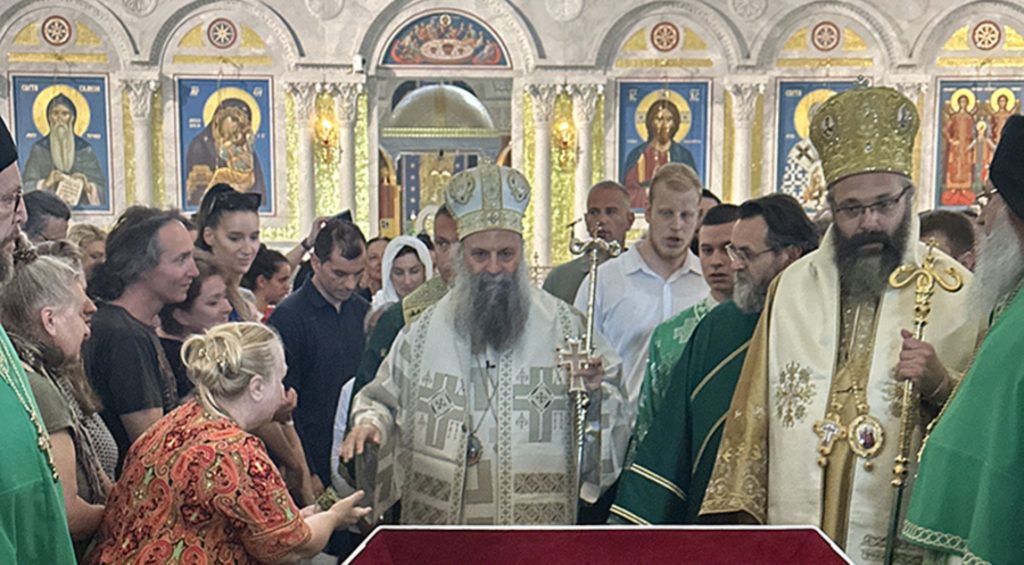 Патријарх Порфирије: Духом Светим наш српски народ је рођен у Христу и крштен једанпут за свагда светом руком највећег, најлепшег и најдивнијег између нас – руком Светог Саве