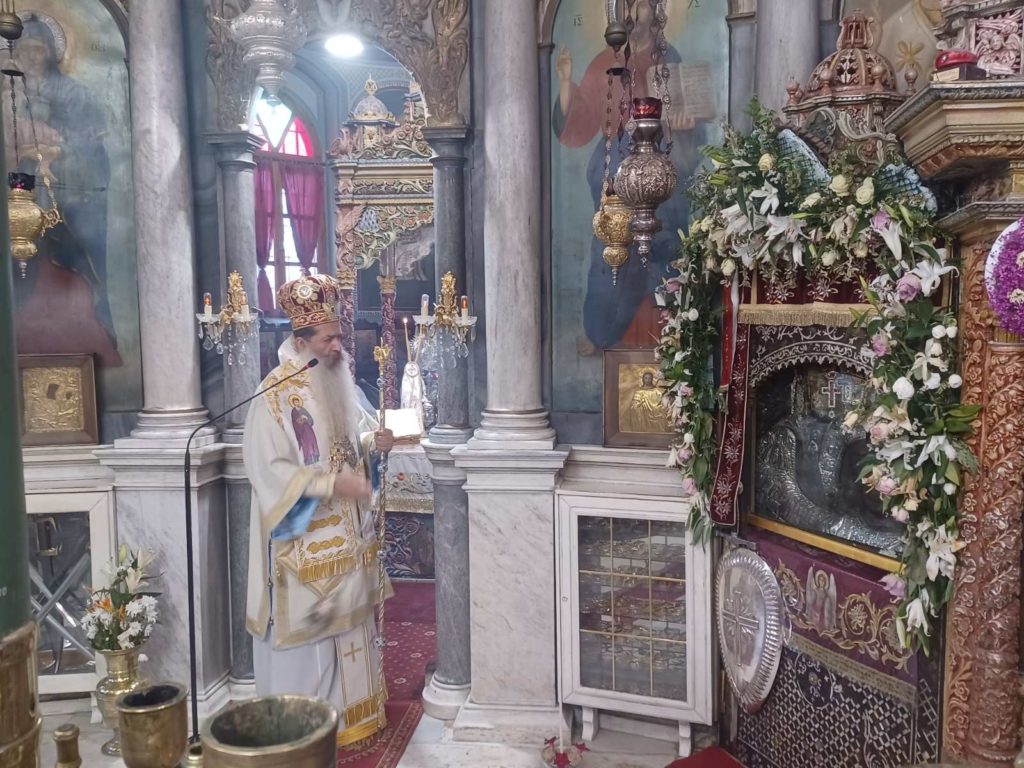 Ο Μητροπολίτης Φθιώτιδος στην αγιοτόκο Λέσβο