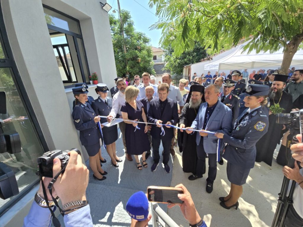 Στα εγκαίνια του νέου Αστυνομικού Τμήματος Καλλινδοίων ο Μητροπολίτης Ιερισσού