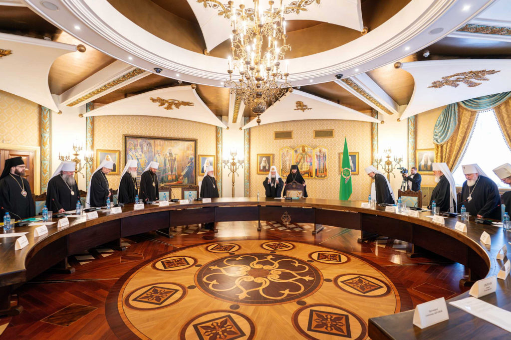 Святейший Патриарх Кирилл возглавил очередное заседание Высшего Церковного Совета