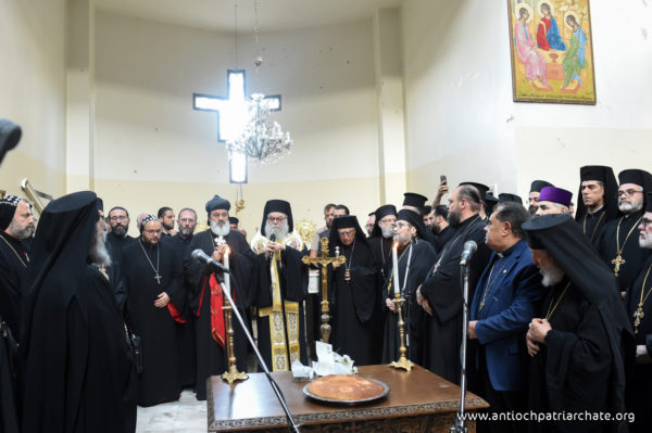 البطريرك يوحنّا العاشر يتفقّد كنيسة مار الياس دويلعة – دمشق