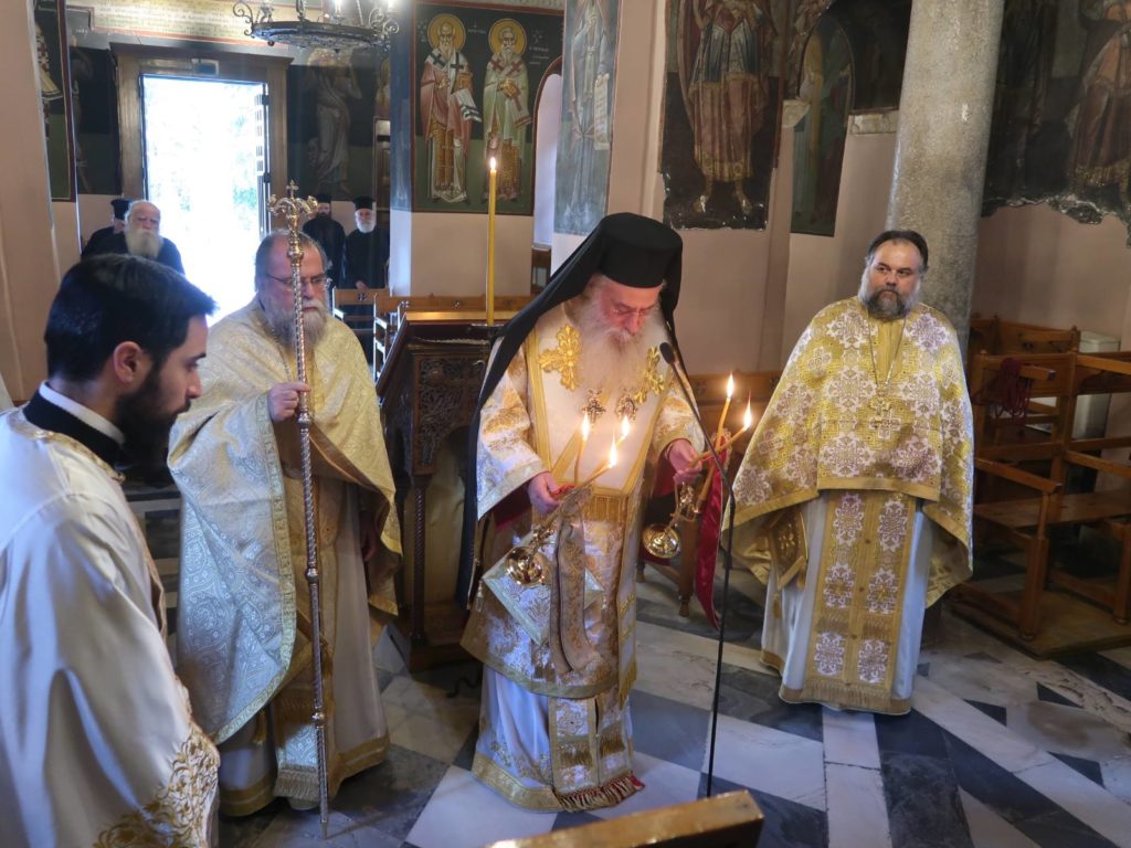 Ο Μητροπολίτης Μαντινείας στην Ιερά Μονή Ασωμάτων Πετράκη