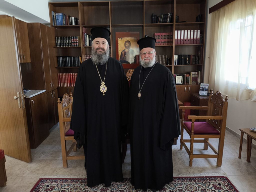 Ο Μητροπολίτης Φλωρίνης υποδέχθηκε στην Πτολεμαΐδα τον Σεβασμιώτατο Αρχιεπίσκοπο Πέλλης Φιλούμενο