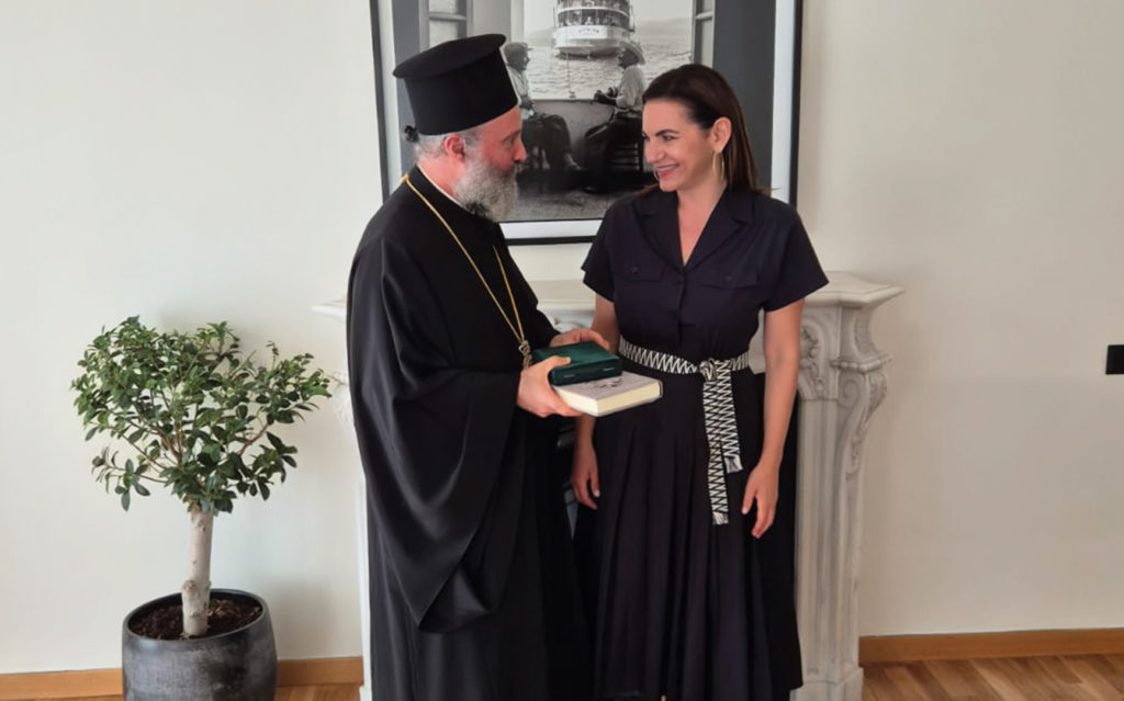 Archbishop of Australia meets with the Minister of Tourism of Greece