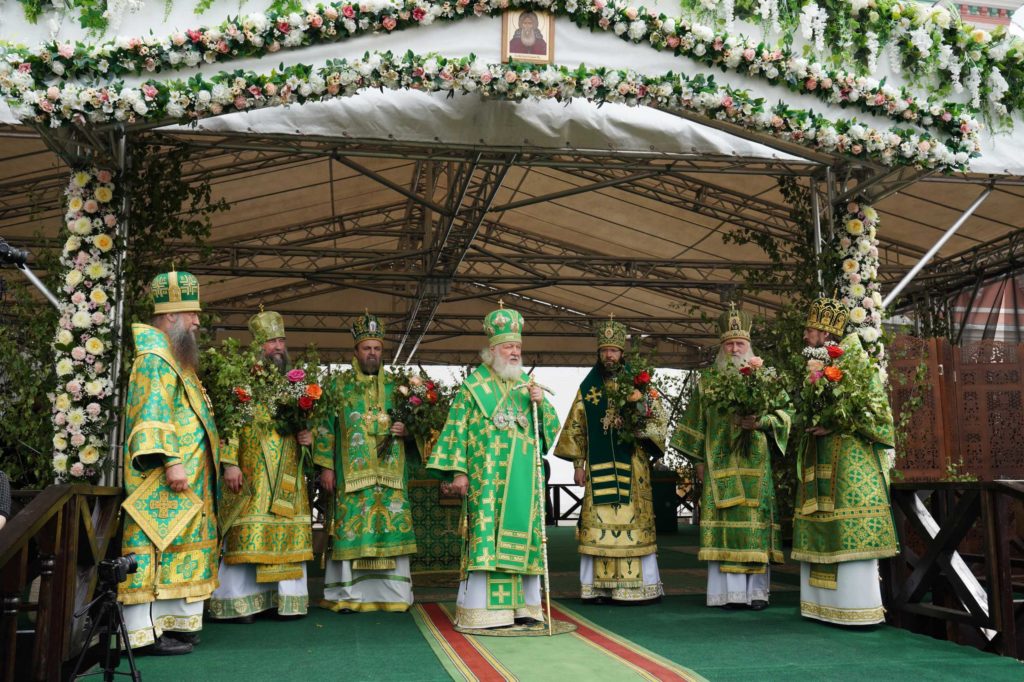 Патриаршая проповедь в праздник Пятидесятницы после Литургии в Троице-Сергиевой лавре