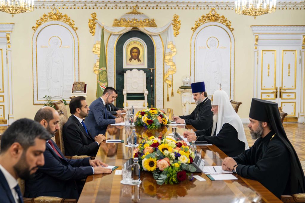 Святейший Патриарх Кирилл встретился с генеральным секретарем Совета мусульманских старейшин