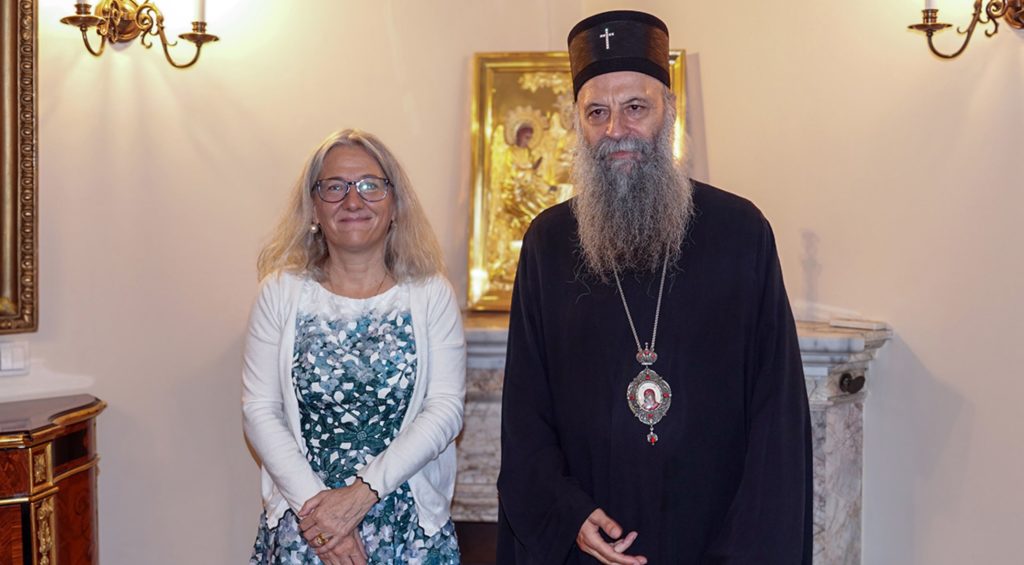 Патријарх Порфирије разговарао са гђом Аном Лугон-Мулен, амбасадором Швајцарске