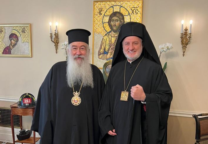 Ο Αρχιεπίσκοπος Κυριακουπόλεως συναντήθηκε με τον Αρχιεπίσκοπο Αμερικής Ελπιδοφόρο