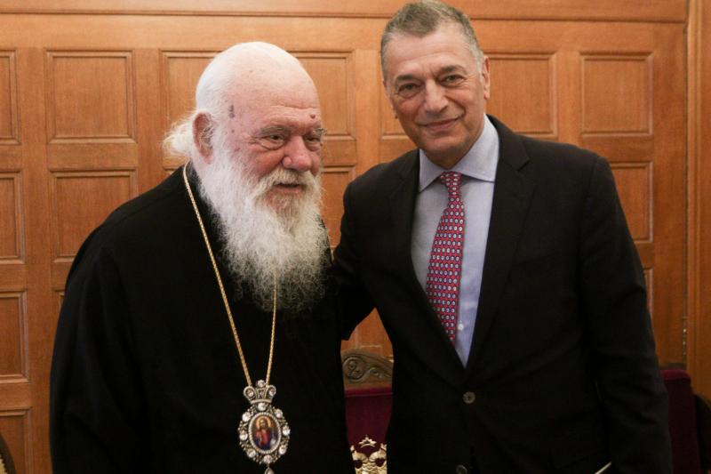 Civil Administrator of Mount Athos visits Archbishop of Athens