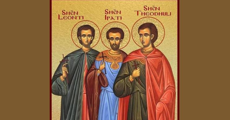 Dëshmorët Leonti, Ipati, Theodhuli, Eteri. Oshënar Erazmi. Amandi i Bordos