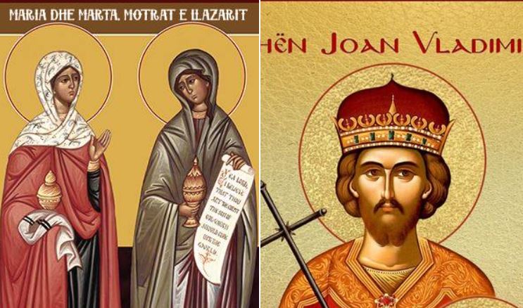 Marta e Maria, motrat e Llazarit. Mitrofani i Konstandinopojës. Oshënare Sofia. Panairi në Elbasan në nderim të dëshmor Joan Vladimirit.