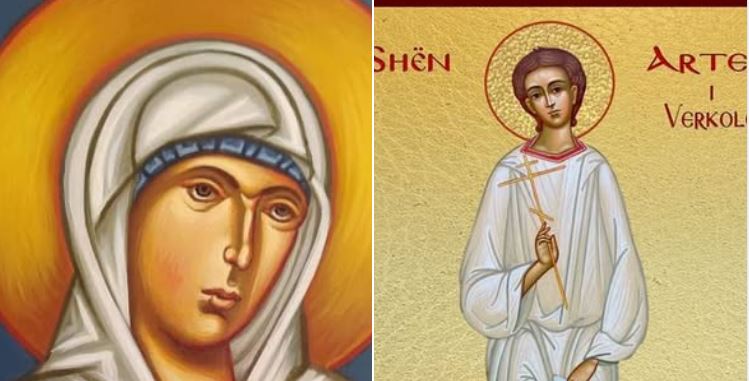 Dëshmore Agripina dhe shoqet e saj Paula, Vasa dhe Agathonika. Dëshmorët Aristokliu, Dhimitriani, Athanasi. Dëshmorët Gai, Liola. Artemi i Verkolës