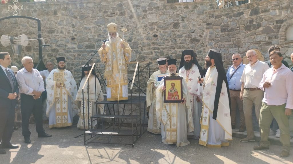 Ο Μητροπολίτης Ηλείας στο Ιερό Προσκύνημα Αγίου Νικολάου Σπάτα Αχαΐας