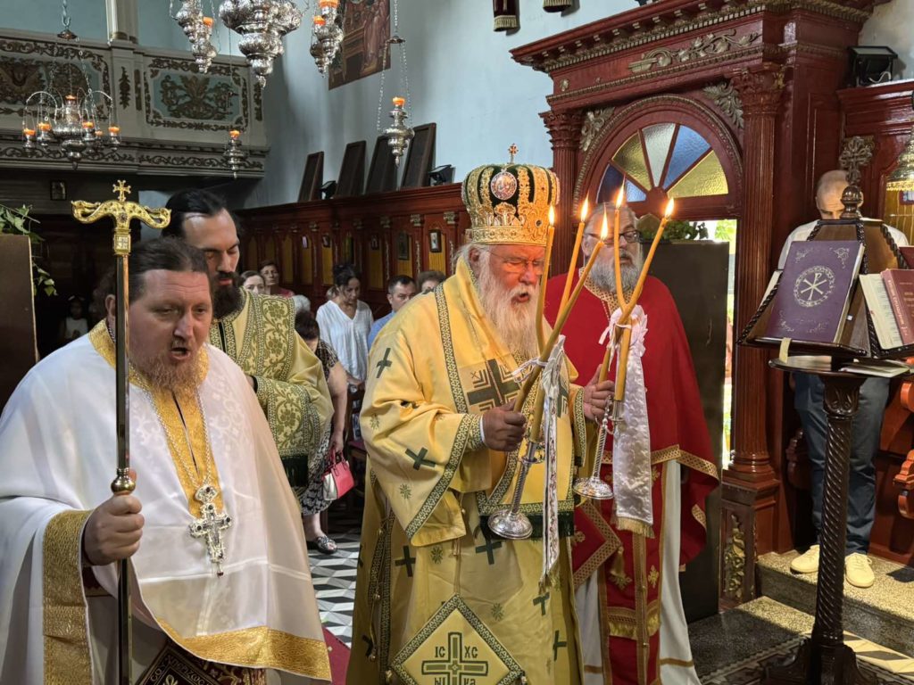 Ο Μητροπολίτης Κερκύρας στην πανηγυρίζουσα Ιερά Μονή Αγίας Παρασκευής στις Μακράδες