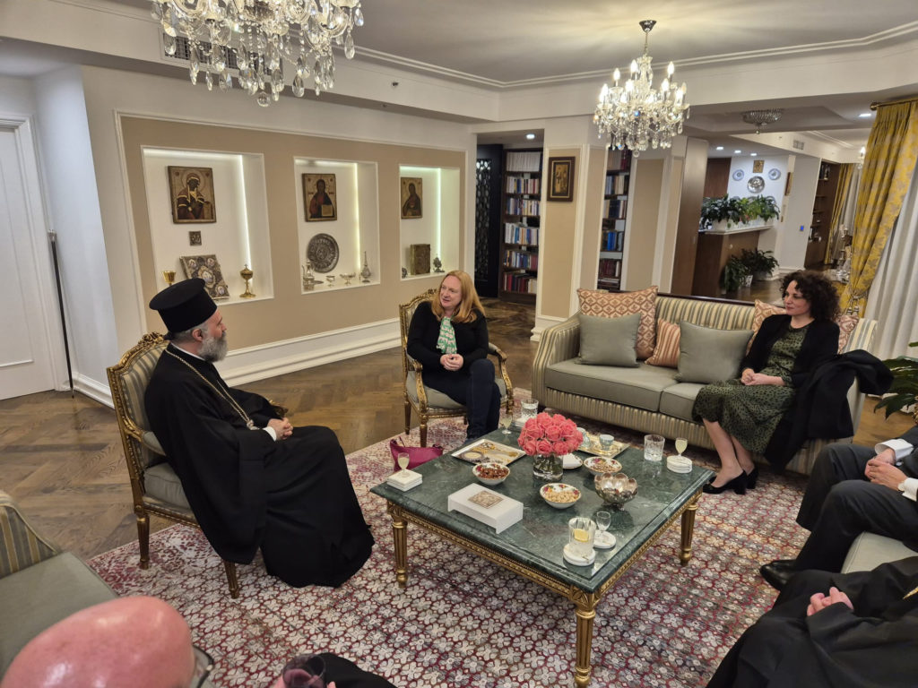 Archbishop of Australia hosts dinner for the Australian Ambassador to Greece