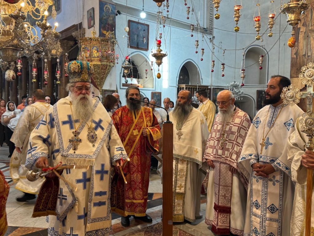 Memorial service for those fallen in the Holy Church of the Prophet Elias in Damascus