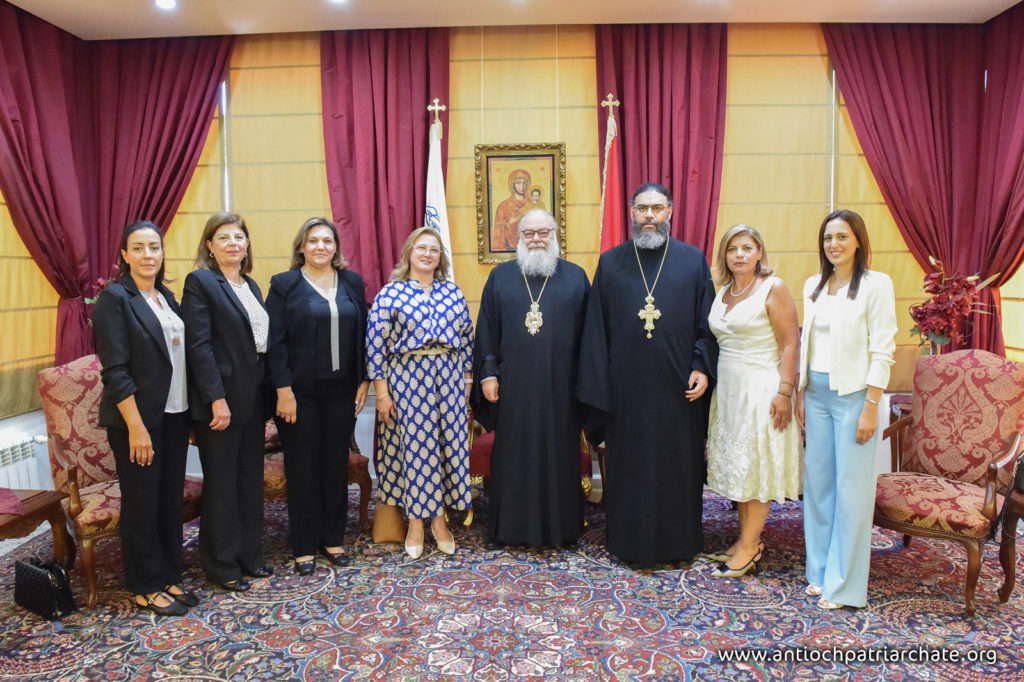 Patriarch John X , presiding over the Meeting of the Board of Trustees of the University of Balamand