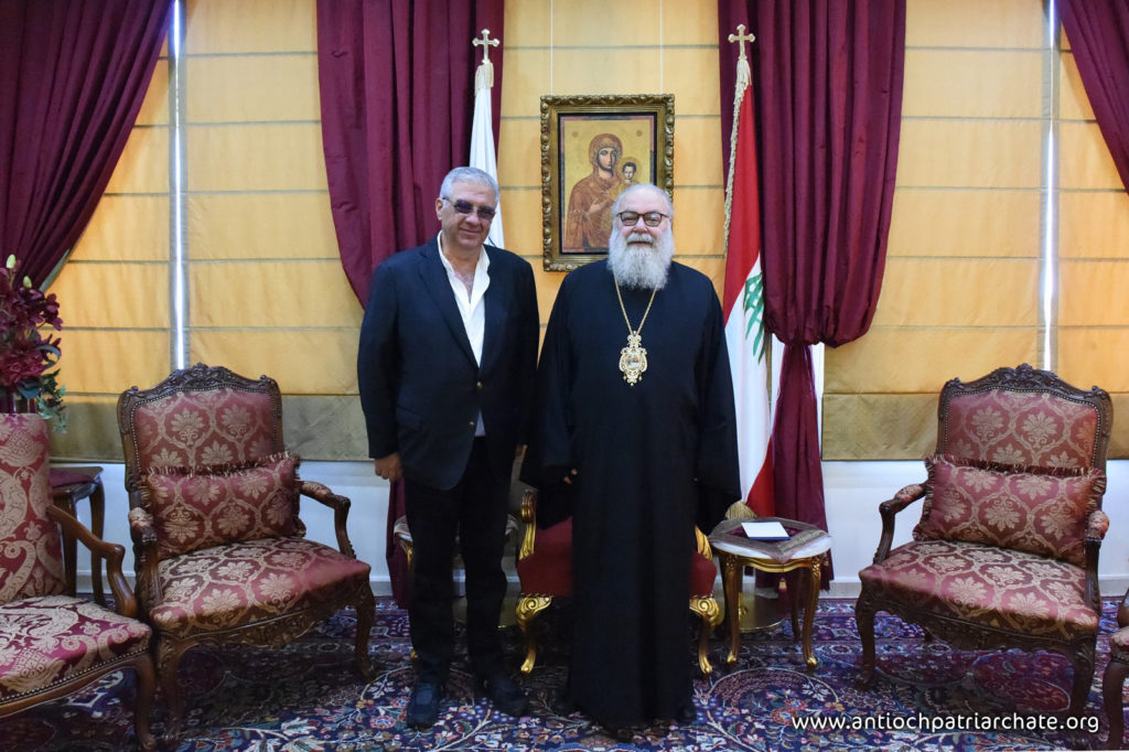 البطريرك يوحنا العاشر يستقبل السيد نجاد فارس والسيدة عقيلته