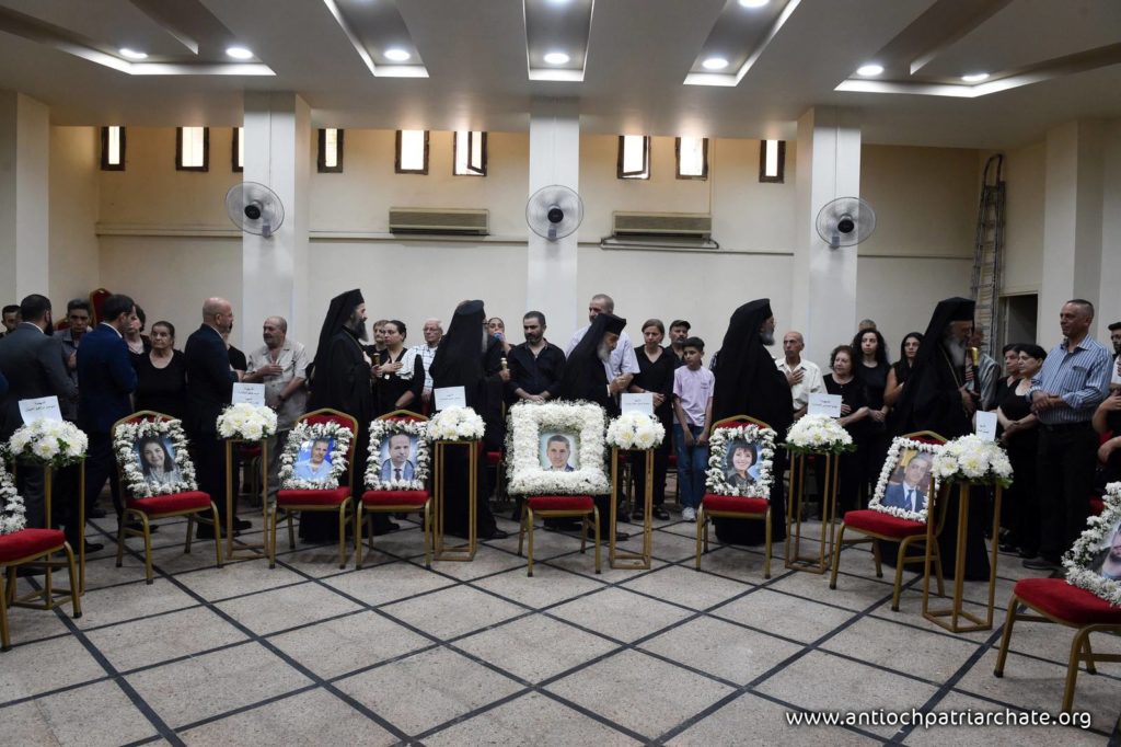 Τεσσαρακονθήμερο μνημόσυνο για τα θύματα της επίθεσης στον Ιερό Ναό του Προφήτη Ηλία στη Δαμασκό