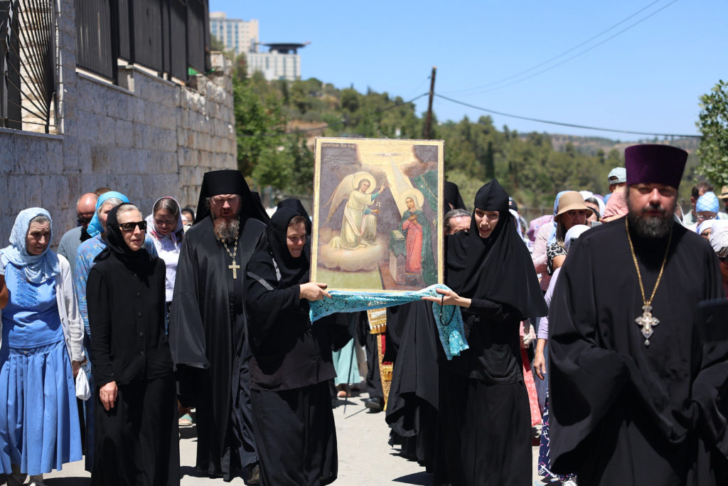 Иерусалимский Патриарх Феофил принял участие в торжествах в Горненской обители