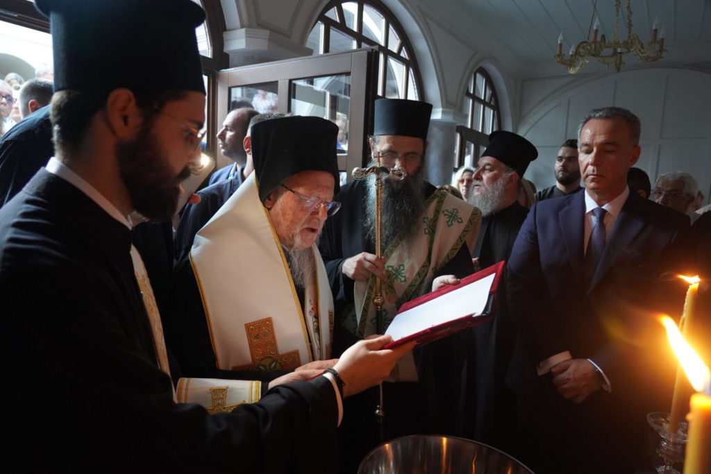 Τένεδος: Ο Οικουμενικός Πατριάρχης τέλεσε τα Θυρανοίξια του ανακαινισθέντος περικαλλούς Καθεδρικού Ναού