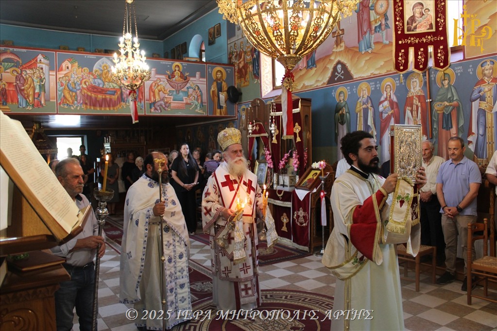 Ο Μητροπολίτης Άρτης στον Ενοριακό Ναό Αγίων Αναργύρων – Αγίου Παρθενίου Βελεντζικού