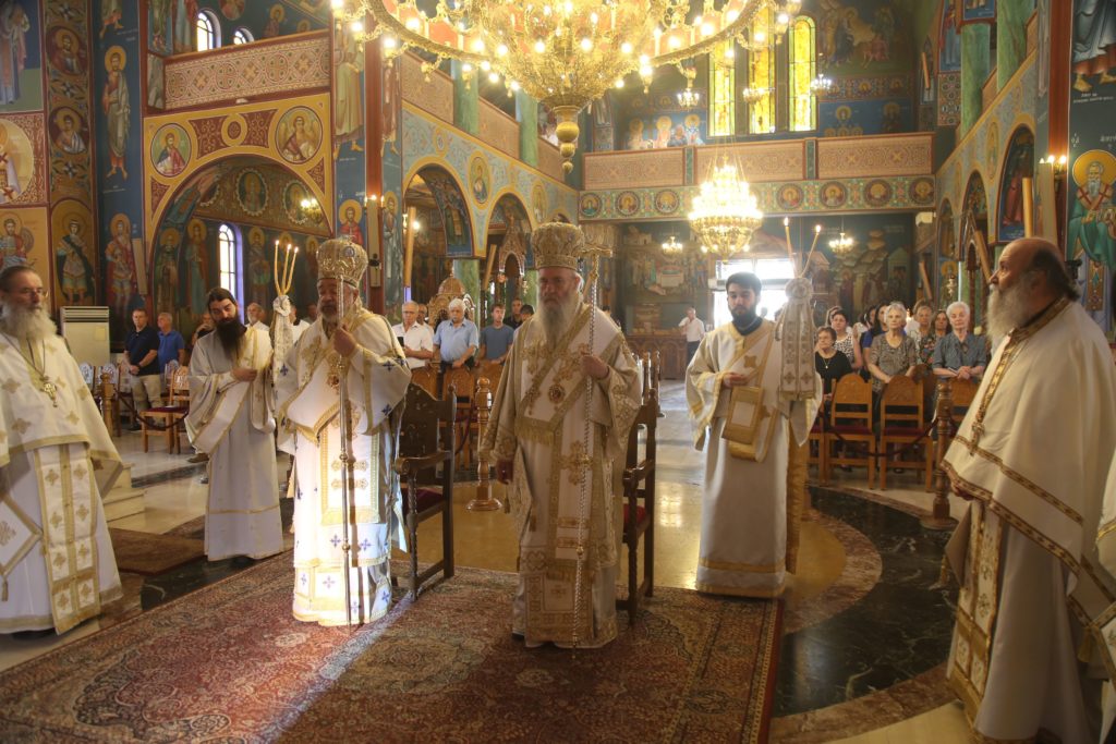 Οι Μητροπολίτες Ναυπάκτου και Ιταλίας στην πανήγυρη του Ιερού Ναού Αγίας Παρασκευής Ναυπάκτου