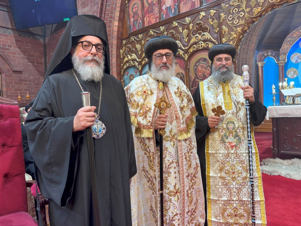 Ο Επίσκοπος Μελβούρνης στην επίσημη τελετή υποδοχής του Κόπτη Επισκόπου Rewis