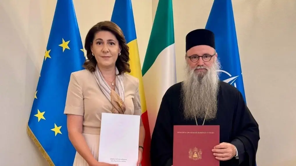 Episcopul Italiei și Ambasadorul României în Republica Italiană, Malta și San Marino au semnat un protocol de colaborare