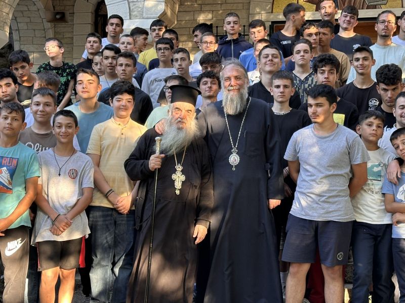 Ο Τρίκκης Χρυσόστομος στην Κατασκήνωση της Γ.Ε.Χ.Α.