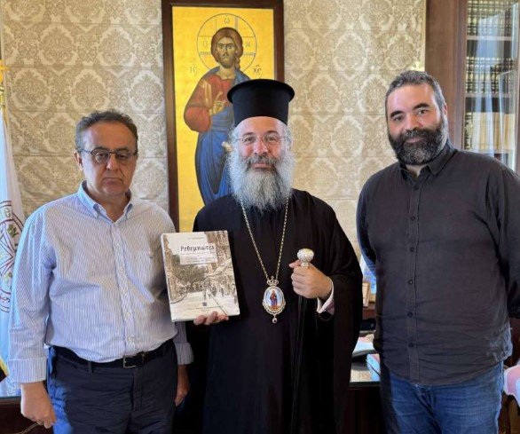 Με τον Πρόεδρο της Δημόσιας Κεντρικής Βιβλιοθήκης Ρεθύμνου συναντήθηκε ο Μητροπολίτης Πρόδρομος