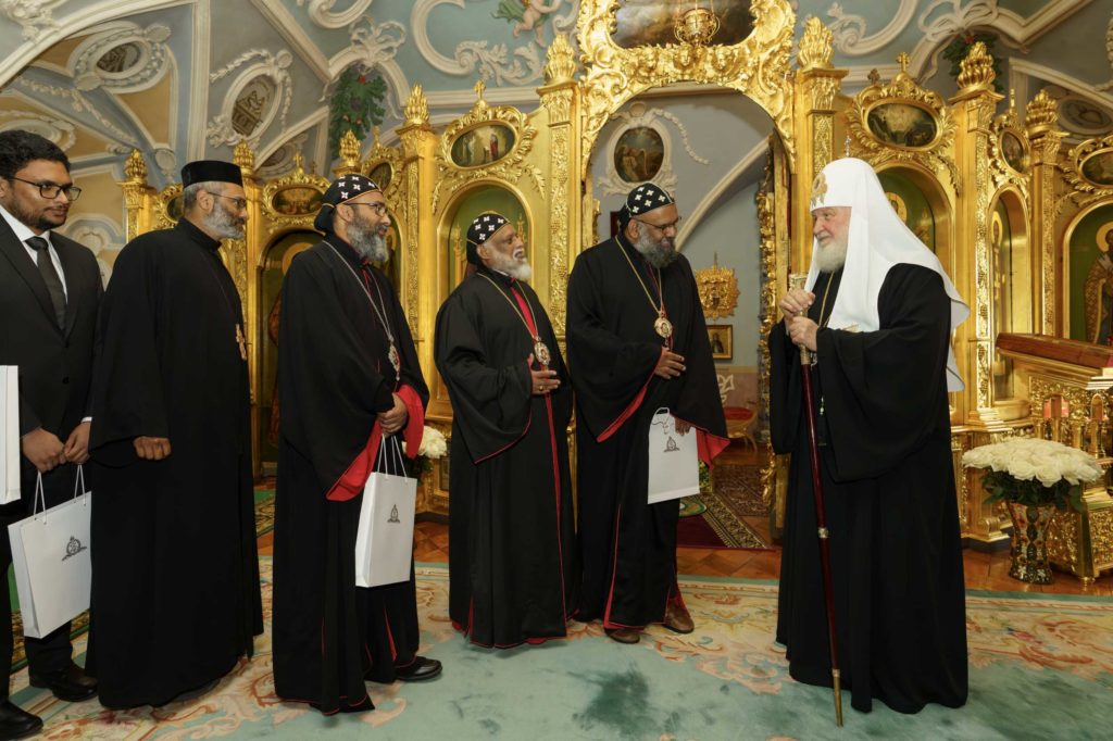 Святейший Патриарх Кирилл принял делегацию Маланкарской Церкви Индии