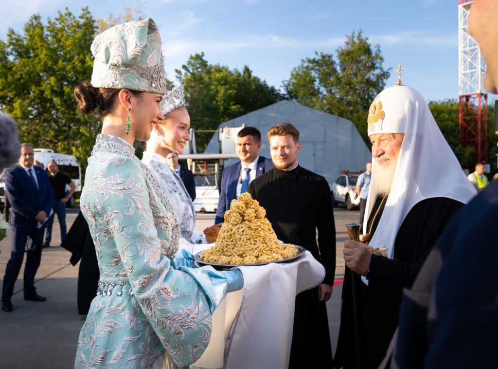 Θερμή υποδοχή του Πατριάρχη Μόσχας στο Καζάν