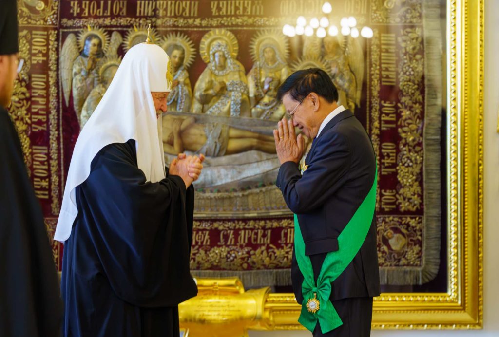Состоялась встреча Святейшего Патриарха Кирилла с Президентом Лаосской Народно-Демократической Республики