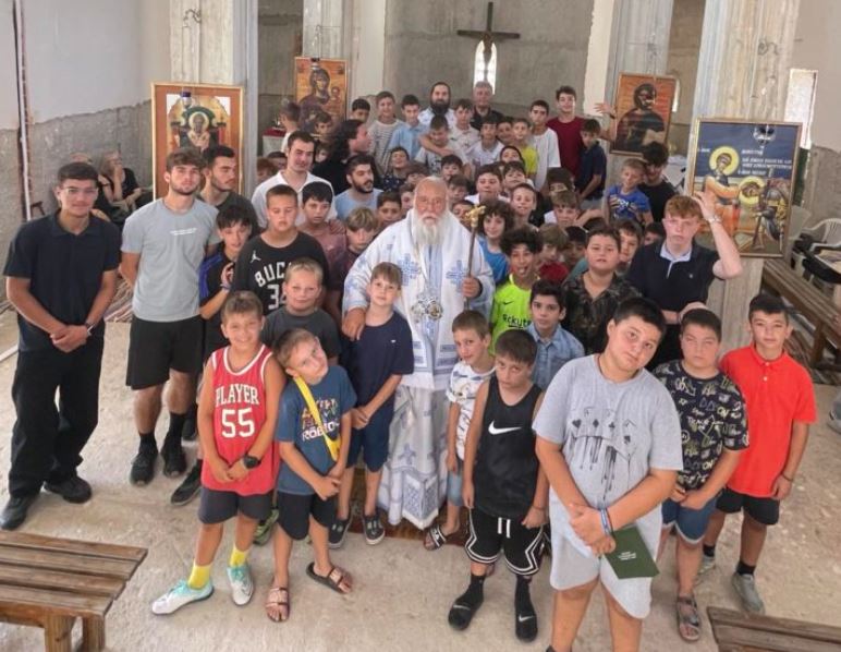 Θεία Λειτουργία στις Κατασκήνωσης της Ιεράς Μητροπόλεως Κερκύρας