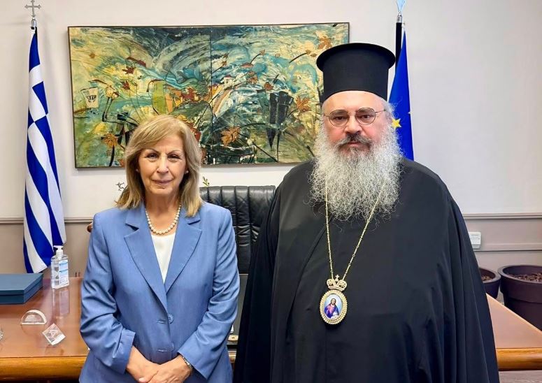 Συνάντηση Μητροπολίτη Λαγκαδά με την Περιφερειάρχη Κεντρικής Μακεδονίας