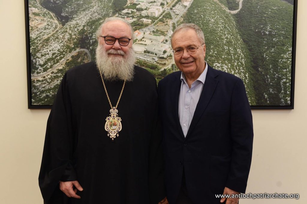 Ο Αντιπρόεδρος της Κυβέρνησης του Λιβάνου στον Πατριάρχη Αντιοχείας
