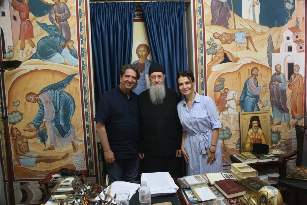 Επίσκεψη συντελεστών της τηλεοπτικής σειράς για τον Άγιο Παΐσιο στην Ναύπακτο