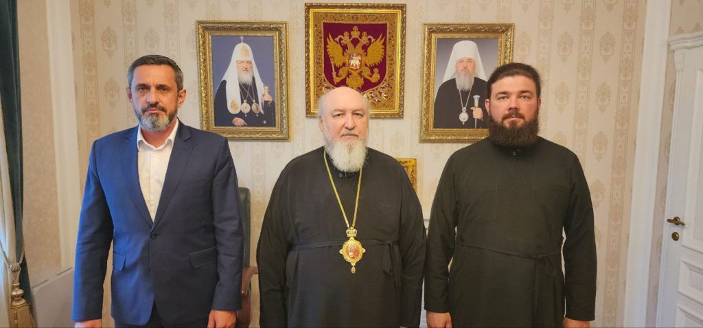 Председатель Синодального комитета по взаимодействию с казачеством провел рабочую встречу с атаманом Всероссийского казачьего общества