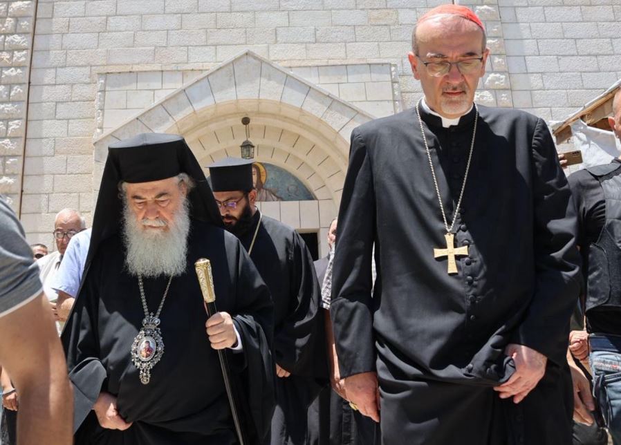 Κοινή συνέντευξη Τύπου Πατριάρχη Ιεροσολύμων Θεοφίλου και Λατίνου Πατριάρχη Πιερμπατίστα