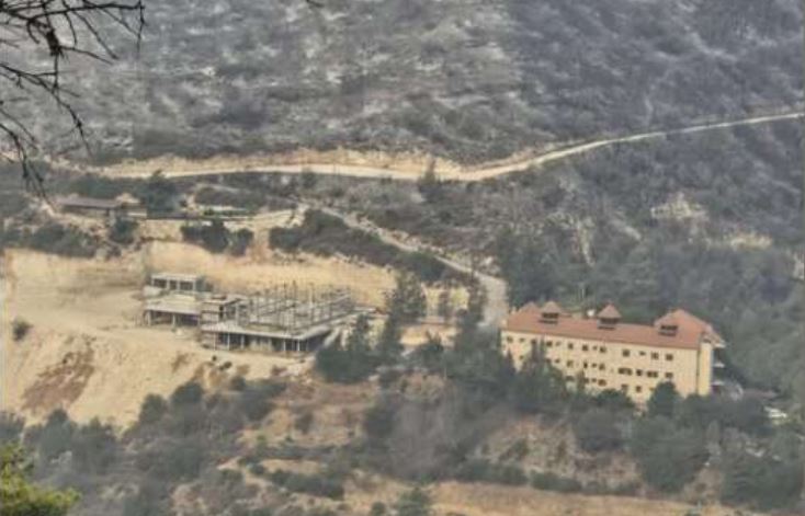Σώθηκε η Ιερά Μονή Παναγίας Αμασγούς από την πυρκαγιά στη Λεμεσό