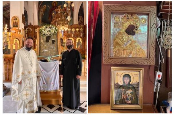 Λουτρά Αιδηψού: Θεία Λειτουργία ενώπιον της θαυματουργού ιεράς εικόνας της Παναγίας Ξένιας