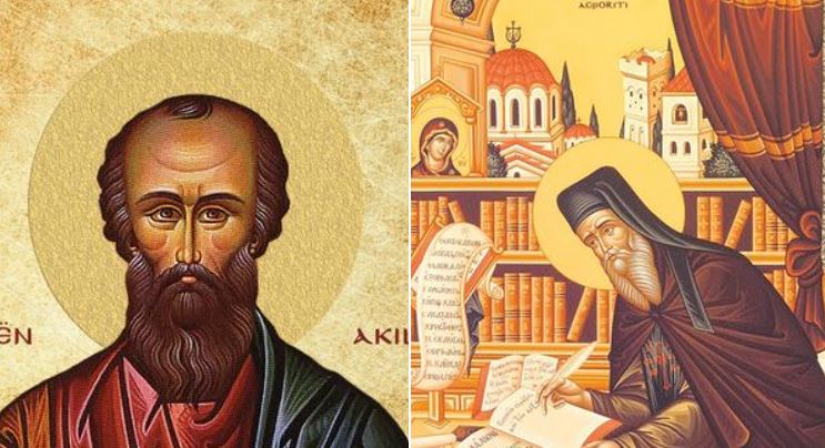 Apostull Akila nga të 70-t. Oshënar Nikodhim Agjioriti. Trifoni në Sheqishtë (Fier). Oshënar Josif Studiti