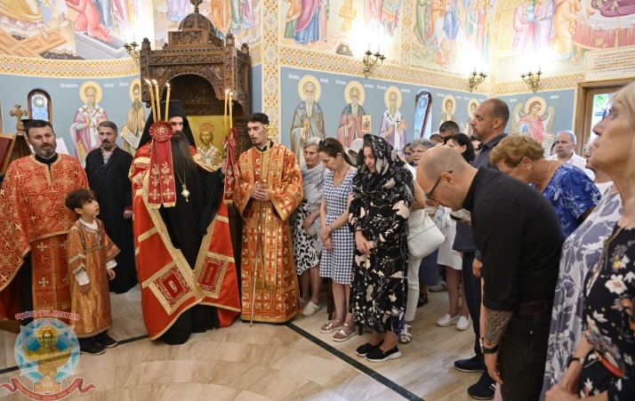 Браницкият епископ Йоан отслужи вечерня в чест на св. Марина
