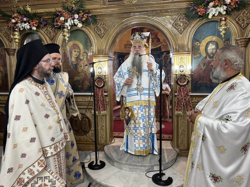 Ο Επίσκοπος Αλμωπίας στον πανηγυρίζοντα Ιερό Ναό Προφήτη Ηλία Σκύδρας